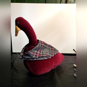 Cool Canard doorstop/ bookend fabric choice